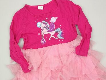 czarne futerko kamizelka: Dress, H&M, 5-6 years, 110-116 cm, condition - Perfect
