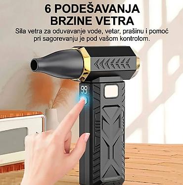 Ostali akumulatorski alati: Nova turbo duvaljka 2 u 1 može da duva i usisava. Ima pet brzina — 9