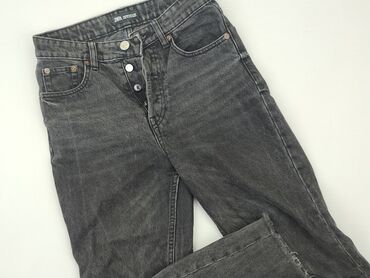 plisowane spódnice w panterkę zara: Jeans, Zara, S (EU 36), condition - Good