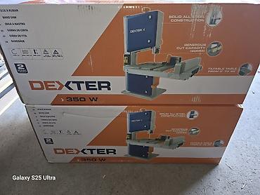 Stona tračna testera DEXTER, 350 W - Snaga: 350 W, napajanje 230–240