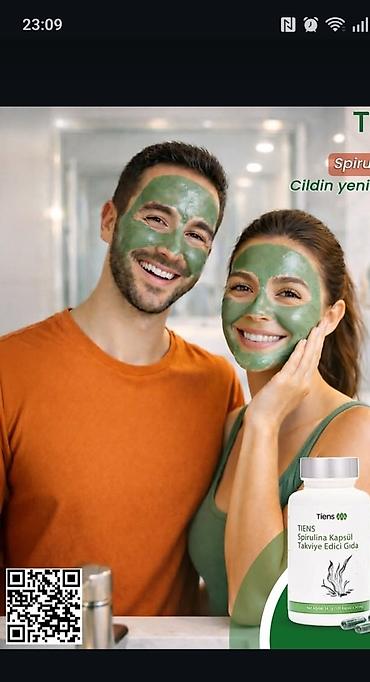 lonpasin kapsula: TIENS Spirulina Kapsul – qida əlavəsi üz dərisi üçün maska kimi də — 1