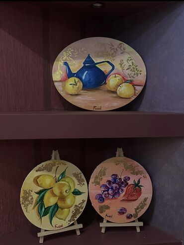 meyvə dekorları: Akril (Natumort meyve)