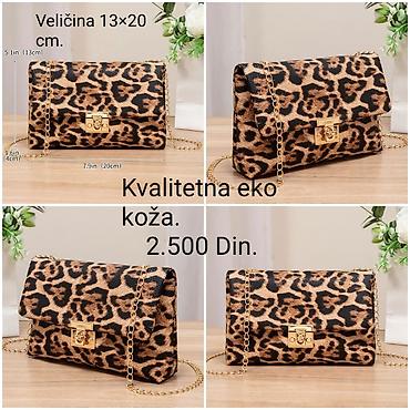 air max command crne: Ženska torbica sa modernim leopard dezenom. - Materijal: kvalitetna — 2