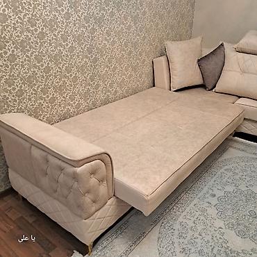 Divanlar: Künc divan, İşlənmiş, Açılan, Bazalı, Vеlur parça, Çatdırılma yoxdur — 4