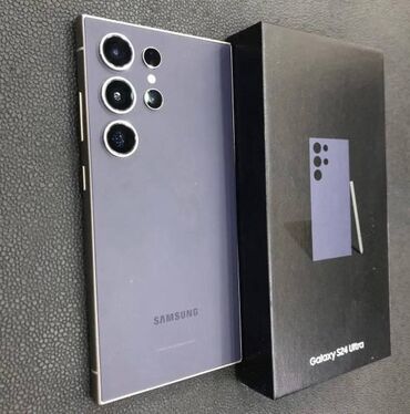 Samsung: Samsung Galaxy S24 Ultra, Б/у, 256 ГБ, цвет - Серебристый, 2 SIM