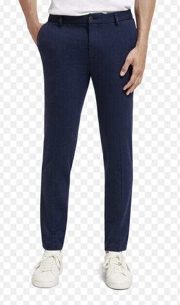 štofane pantalone: Trousers M (EU 38), L (EU 40), color - Blue
