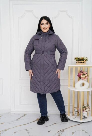Пуховики и зимние куртки: Пуховик, Длинная модель, Стеганый, Стандарт — 4