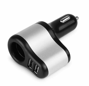Auto oprema: USB auto punjač sa dva USB porta 2 u 1 - Dimenzija: 9,4 x 5,8 x — 9
