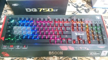 keyboard: Клавиатура, A4Tech, Механикалык, Зымдуу туташтыруу