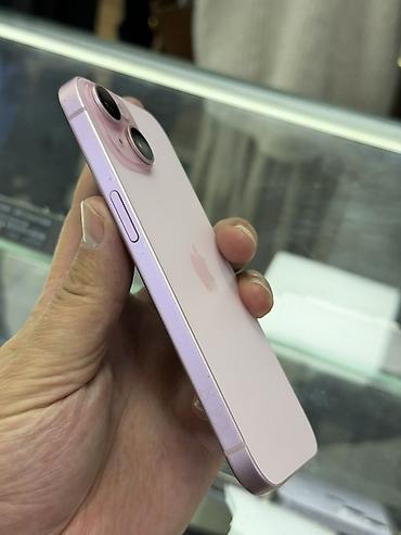 Мобильные телефоны и аксессуары: IPhone 15, Б/у, 128 ГБ, Розовый, Кабель, 88 % — 9
