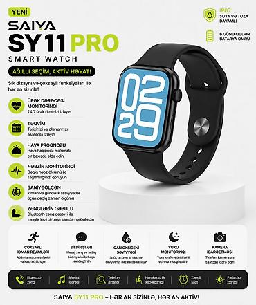 smart wach: Smart saat SY11 Pro Black Brend: Saiya Model: SY11 Pro Black — 2