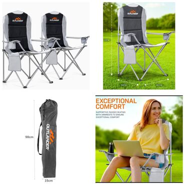 flamingo za bazen: Chair for garden, Metal, color - Grey, New