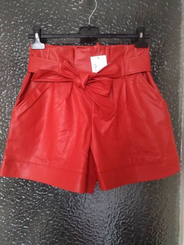 pantalone za svaki dan: S (EU 36), bоја - Crvena, Jednobojni