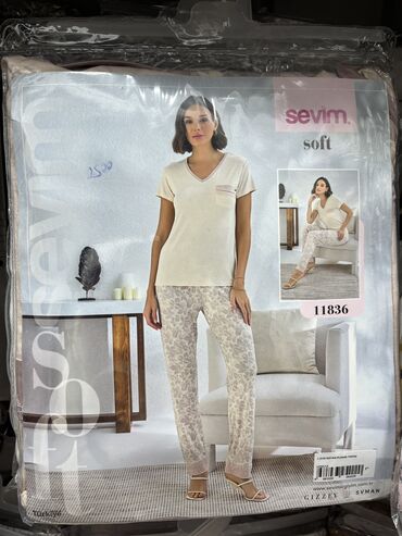 Пижамы: Пижама, Муслин, Турция, В полоску, С кружевом, Для невесты, XS, 2XL, 2XS — 12