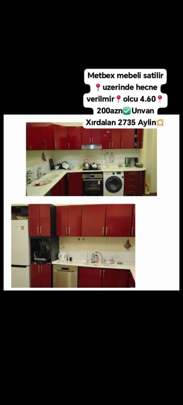 Искусственные цветы: Metbex mebeli satilir📍uzerinde hecne verilmir📍olcu 4.60📍200azn✅Unvan