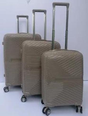 Putni koferi i torbe: Komplet kofera – 3 veličine, bež boja - Materijal: tvrda školjka — 2