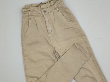 spodnie woskowane zalando: Material trousers for women, size XS