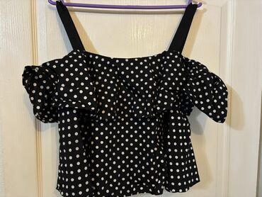 jakne u zari: Zara, M (EU 38), Cotton, Dots, color - Black