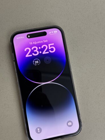 IPhone 14 Pro, 128 GB, Deep Purple, Zəmanət, Simsiz şarj, Face ID