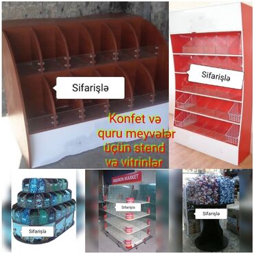 Mebellərin yığılması: Konfet və çərəz üçün vitrinlər sifarişlə hazırlanır — 6