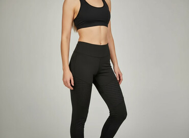 czarne dżinsy z wysokim stanem: Leggings Sports for women, size S (EU 36)