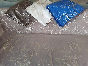 divan ortuleri: Mərmər naxışlı universal divan örtüsü - Material: yumşaq, sıx — 5
