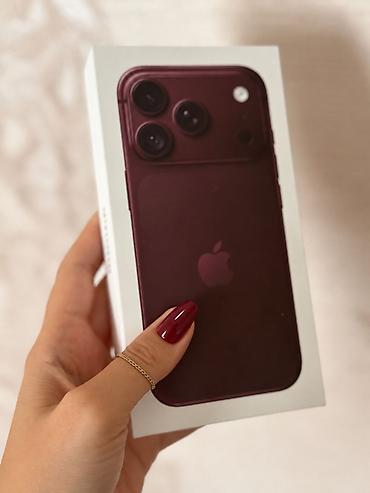 iphone kabrolari: IPhone 18 Pro, 512 GB, Bordo, Barmaq izi, Face ID, Sənədlərlə — 1