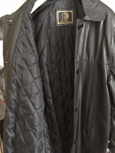 Ostale jakne, kaputi, prsluci: Nova Italijanska kožna jakna crne boje, postavljena i vatirana, jako — 7