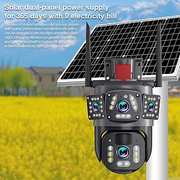 hikvison kamera: Günəş enerjili iki panelli təhlükəsizlik kamerası - Monokristal — 1