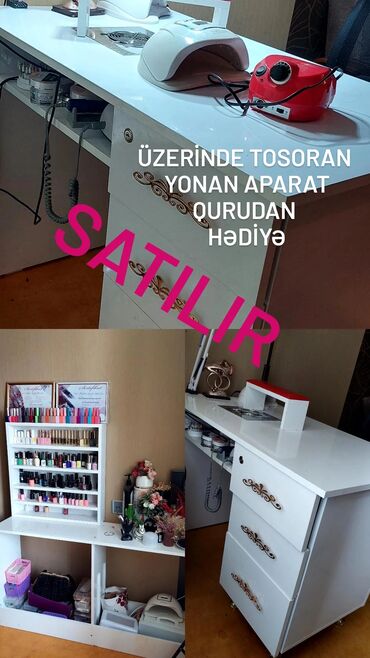 Tibbi arakəsmələr: İşlənmiş, Manikür üçün masa, Güzgüsüz