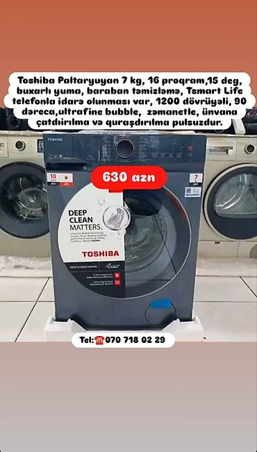 Стиральные машины: Anbardan satış Yoshiro, Gorenje və Toshiba önyükləməli paltaryuyan — 4
