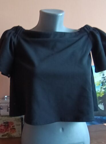 majice sa naramenicama: New Look, XS (EU 34), S (EU 36), Poliester, Jednobojni, bоја - Crna