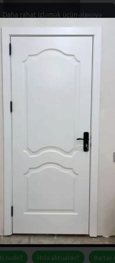 Otaq qapıları: Yeni Otaq qapısı 90x205 sm Çərçivə ilə, Zəmanətli, Ödənişli quraşdırma, Ödənişli çatdırılma, Rayonlara çatdırılma — 19