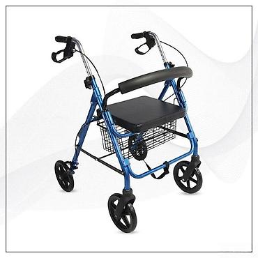 Yerimək üçün arabalar, çəliklər, əsalar, rollatorlar: Alüminium rollator "AL08"Rollator, alüminium AL08 AL08 model rollator — 1