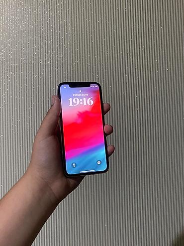 iphone xa max: IPhone Xs, 64 GB, Natural Titanium, Zəmanət, Simsiz şarj, Face ID — 2