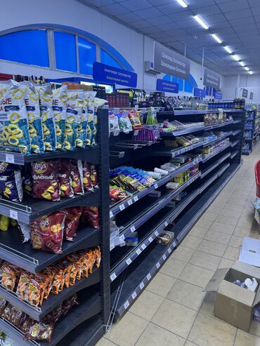 Стеллажи: Витрины, стеллажи, полки торговые металлические б/у, полка магазинная — 6