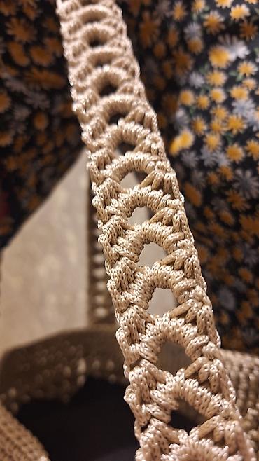 Çantalar: Əl işı toxunma çiyin çantası - Material: parıltılı, möhkəm — 3