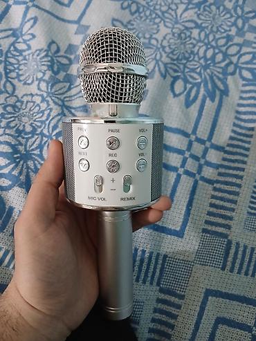 Mikrofonlar: WS-858 Karaoke Mikrafon işlək vəziyyətdədi. Ünvan Biləcəri qəsəbəsi — 1