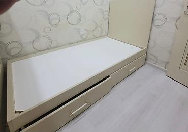 Мебель: Mebel dəsti – tək nəfərlik çarpayı - Rəng: açıq bej (üst panel ağ) - — 2