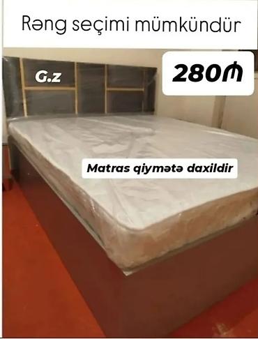 ucuz yataq dəsdi: Yataq dəsti – başlıqla birlikdə - Rəng seçimi mümkündür - Matras — 1