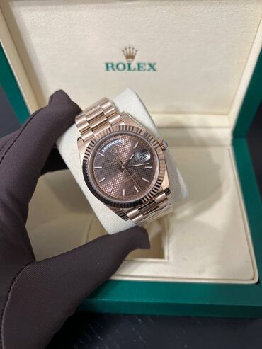 золотые часы мужские: Rolex Day-Date ️Премиум качество ️Диаметр 40 мм ️Швейцарский