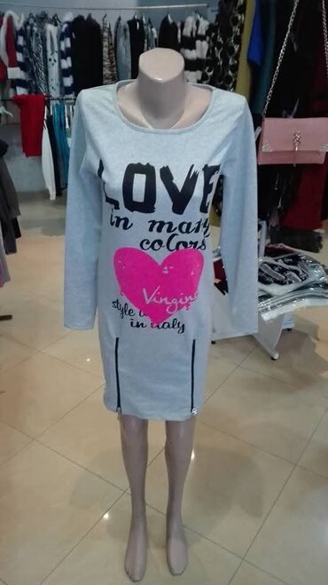 papuce sa prirodnim krznom: Vila L (EU 40), color - Grey, Long sleeves