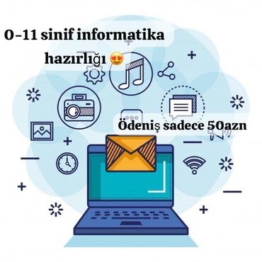 musiqi dersleri: Adım Sabira informatika, Azerbaycan dili ve İngilis dili ibtidai ve