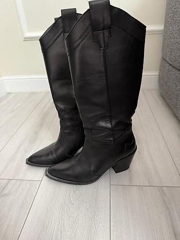 Туфли: 1) Туфли-лодочки BASCONI: (б/у)размер 39 - Цвет: черный - Материал — 3