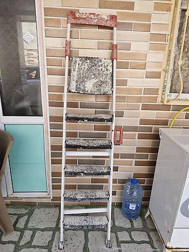 işlənmiş nərdivanlar: Metal qatlanan pilləkən - Material: möhkəm metal konstruksiya - 6 — 1