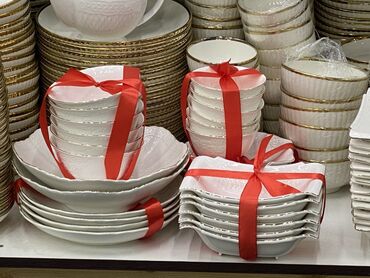 подарочные наборы для мужчин бишкек: Наборы дубайский столовой посуды из белого фарфора с золотым кантом 64