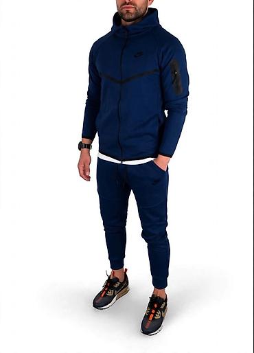 nike dukserice: Muški komplet trenerke – dukserica sa kapuljačom i donji deo - Boja — 1