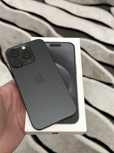 Apple iPhone: IPhone 15 Pro, 128 GB, Blue Titanium, Zəmanət, Simsiz şarj, Face ID