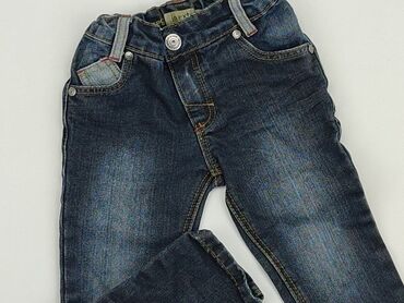 modne jeansy młodzieżowe: Jeans, 1.5-2 years, 92, condition - Fair