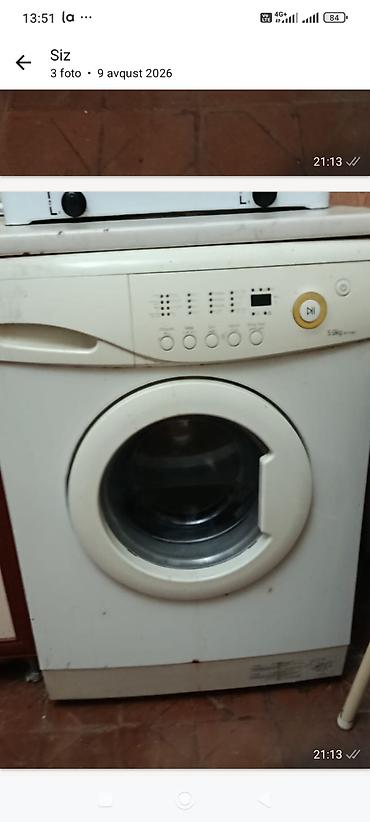 savet masini: Paltaryuyan maşın Samsung, 5 kq, İşlənmiş, Avtomat, Qurutmasız — 2